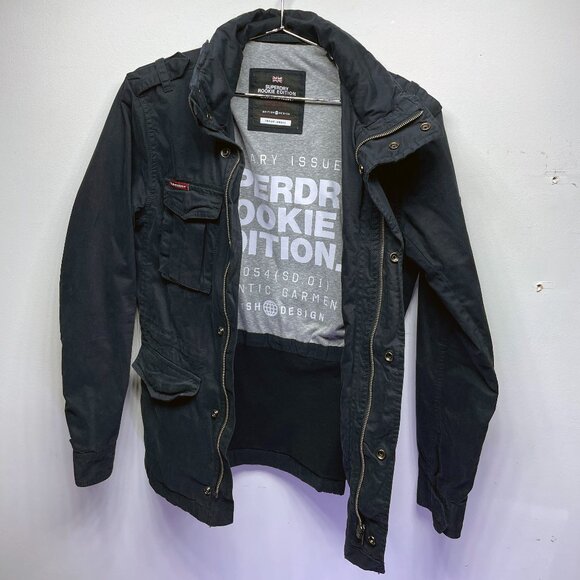 Men's Superdry Rookie Edition Military Issue Jacket - Blue - Size Small - Picture 4 of 7